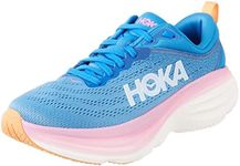 Hoka One Women's W Bondi 8 Wide Sneaker, Coastal Sky All Aboard, 6.5 US