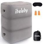 iBeleby Airplane Foot Rest, Inflatable Footrest for Kids to Sleep, Adjustable Height Leg Rest Pillow in Office & Home, Toddlers Travel Bed Box, Portable Travel Accessories for Long Flight, Car (1PCS)