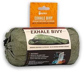 Mountain Lab Exhale Emergency Bivy Breathable Sleeping Bag Survival Sleeping Bags for Backpacker, Waterproof and Windproof Thermal Bivy Lightweight Shelter Emergency Blanket