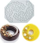 LEGACYCART Silicone Molds for Cake Decorating Heart, Flower & Geometry Designs Fondant Lace Mat, Sugarcraft Imprint Wedding Cake Decoration, Cupcake, for Edible Artistry (2 Holes Bubble)