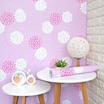 wolpin Wall Stickers Wallpaper (45 x 500 cm) Kids Room, Baby Room Bedroom, Pink, Self-Adhesive