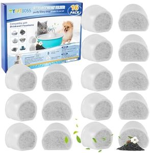 MyfatBOSS 16PCS Carbon Filter Replacement for Cat and Dog Water Fountain - Compatible With Drinkwell Pet Fountain Avalon Pagoda Seascape