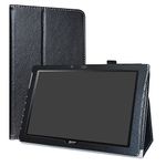 Acer Iconia One 10 B3-A40 Case,LiuShan PU Leather Slim Folding Stand Cover for 10.1" Acer Iconia One 10 B3-A40 Android Tablet,Black