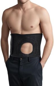 Adjustable Ostomy Belt, Colostomy Bag Cover, with Holes/Openings, Used for Ileostomy, Urostomy, Abdominal Ostomy, Right or Left Hernia Belt, Providing Invisible Support for Men and Women(M)