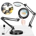IVMAIE 10X Magnifying Glass with Li