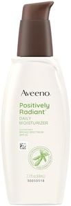 Aveeno Positively Radiant Face Moisturizer with SPF 30 Sunscreen, Hydrating Facial Moisturizer with Soy Extract to Visibly Improve Skin Tone and Texture, Hypoallergenic Formula, Oil-Free, 2.3 FL OZ