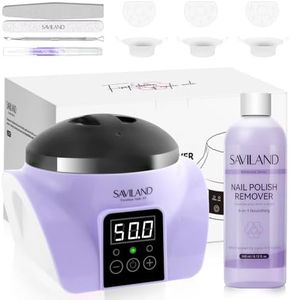 SAVILAND Essentials Nail Polish Remover Machine: Nail Soaking Bowl & Acetone Nail Polish Remover Gel Nail Remover Machine with Nail Soak off Bowl Soaker Tech Acrylic Nail Remover Steam Salon Home DIY
