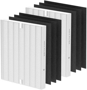 AP-1512HH Air Purifier Replacement Filter Set for Coway Airmega AP-1512HH and and Airmega 200M air Purifier, 2 HEPA and 6 Carbon Filters, Compared to Part #3304899