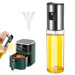 Hongtellor Olive Oil Sprayer, Sprayer Dispenser, Stainless steel dispenser Mister with Upgraded Spray Mouth, 100ml Glass Dressing Bottle for Cooking Kitchen BBQ Salad Baking Roasting Grilling (001)