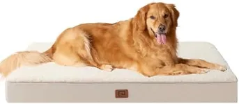 EHEYCIGA Orthopedic XL Dog Beds for Extra Large Dogs with Removable Washable Cover, Camel, 44x32