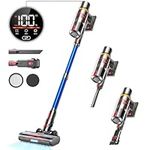 Cordless Vacuum Cleaner, 500W/40Kpa Stick Vacuum with LED Touch Screen, Up to 60 Mins Runtime Vacuum Cleaners, Anti-Tangle Cordless Vacuums with Latest Motor for Hardwood Floors/Carpets/Pet Hair