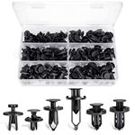 Car Push Retainer Clips, Ginsco 102 Pcs Auto Fasteners Assortment Plastic Push Pin Rivets Expansion Screws Replacement Kit Plastic Rivet Automotive Clips for Door Trim Panel Fender