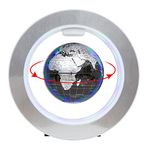 YANGHX Levitation Floating Globe 4inch Rotating Magnetic Mysteriously Suspended In Air World Map Home Decoration Crafts Fashion Holiday Gifts (Black)