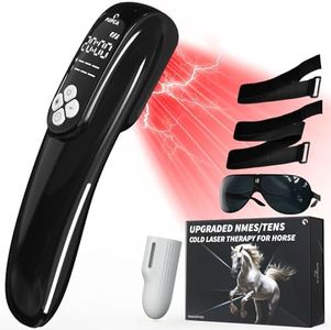 Cold Laser Therapy Device for Horse, Portable Red Light Therapy with 4pcs 808nm and 12pcs 650nm, Near Infrared Laser for Arthritis Pain Relief- Electrical Stimulation for Tendon, and Ligament Recover