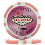 Trademark Poker Clay Laser Las Vegas 50 Poker Chips (25000-Piece), 15gm