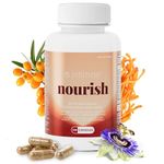 Intimae Nourish Women's Hormone Balance with Maca Root - Menopause, PCOS, Hot Flashes, PMS, Bloating Relief -Improve Estrogen, Mood, Energy, Vaginal Health & Sleep - Made in Canada 120 ct