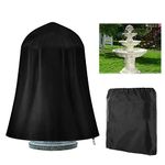 BOSKING Outdoor Patio Fountain Cover 48" x 68" Waterproof Weather Resistant Protective Cover for Winter Outdoor Garden Fountain Statute Heavy Duty Fountain Cover with Adjustable Locking Drawstring