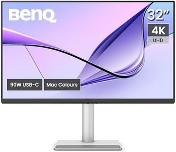BenQ MA320U 32 inch 4K 3840x2160 Monitor for MacBook Pro/Air, Dual USB-C, 90W Power Delivery, Mac Color Match, USB Hub, Brightness & Volume Control on Mac, Adjustable Stand, P3 Color Gamut