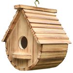 Bird House for Outdoor, Bird Houses Outside, Wooden Bird House Clearance Bluebird Finch Cardinals Hanging Birdhouse for Garden Viewing