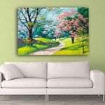 Inephos Framed Canvas Painting - Beautiful Nature Modern Art Wall Painting for Living Room, Bedroom, Office, Hotels, Drawing Room, Wooden, 120cm X 75cm, 20_0158LF