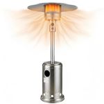 GIGAWATTS Outdoor LPG Gas Patio Heater 5000–13000W (Upto ~40,000 BTU), 7.25 ft Standing Heater with Automatic Ignition, Gas Control Valve & Auto Shut-Off for Garden Terrace Lawn Hotel & Restaurant