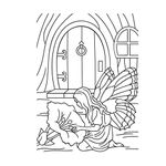 Darice Embossing Folder Fairy Door 4.25X5.75, Clear/White, 4.25 x 5.75-Inch