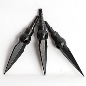 toparchery 12Pcs Archery Whistle Broadheads 175 Grain Arrow Head For Traditional Hunting Target Practice