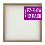 20x25x1 Fibreglass Furnace Filter, Pack of 12