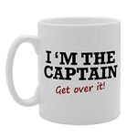 Coralgraph Inc MG1981 I Am The Captain Get Over It Novelty Gift Printed Tea Coffee Ceramic Mug