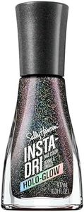 Sally Hansen Insta-Dri® Holo-Glow, Chrome Zone, Quick Dry, Long Lasting, Streak-Free Shine, Metallic Black Nail Polish