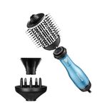 BaBylissPRO Nano Titanium Oval Ionic Hot Air Styler Blow out Hair Dryer Brush with Boar and Nylon Bristles, Detachable Medium, 2-1/2"