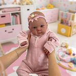 iCradle Reborn Dolls 18 Inch Reborn Doll 48cm,Pink Clothes Dolls Baby Newborn Baby Realistic Newborn Doll Age 3+