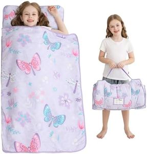 Viviland Toddler Kid Nap Mat for Preschool, Slumber Bag with Pillow and Blanket, Daycare Sleeping Bag Kindergarten Sleep Mat