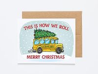 Christmas Card For Bus Driver - Heartfelt Appreciation, Unique Holiday Gift