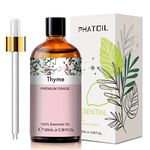 PHATOIL Thyme Essential Oil 100ML, Pure Premium Grade Thyme Essential Oils for Diffuser, Humidifier, Aromatherapy, Candle Making