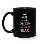 Alexus You are The Queen of My Heart Coffee Gift for Child Friends Cousins Brother Sister Children Kid Boy Girl on Birthday Ceramic Coffee Mug