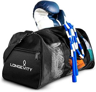 Longevity Gear Duffle Mesh Bags With Bottle Pocket, Breathable Duffel Bag for Sweaty Clothes and Equipment, Workout Bag, Gym Bag, Wrestling Bag, Swimmers, Active Athletes, | No More Stink, Black,