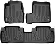 MAXFLOORMAT Floor Mats for Honda CR-V (2007-2011) Complete Set (Black)