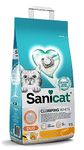 Sanicat - White Clumping Cat Litter - Vanilla and Mandarin Scent | Made from natural minerals with odor control | Absorbs moisture and forms clumps for easy cleaning | 10 L capacity