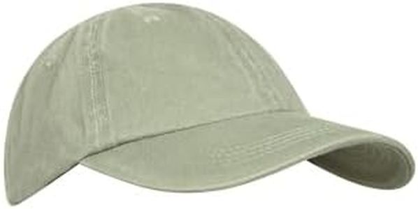 Mountain Warehouse Washed Denim Womens Baseball Cap - Lightweight & Stylish Head Gear with Adjustable Head Strap & Sweatband - Best for Tennis, Camping, & Outdoors Khaki