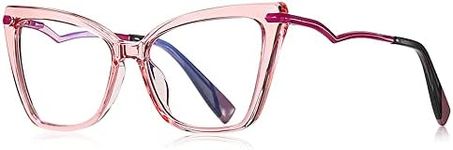 Blue light blocking eyeglasses women square anti blue light glasses computer gaming eyeglasses anti glare pink frame eyewear