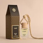 Llum Black Oud Hanging liquid Car Air Freshener |10ml, Pack of 1 |Luxury, Organic Toxin-Free Perfume |Interior Accessory for fresh Aroma |Long Lasting Fragrance