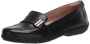 SOUL Naturalizer Women's Kentley Slip-Ons Loafer, Black Leather