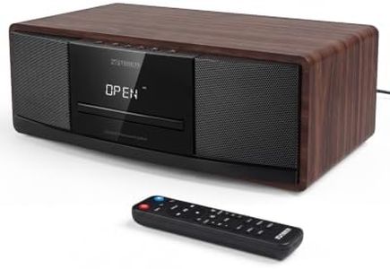 Compact Stereo System for Home with CD Player, 40W Speakers, Bluetooth 6.0