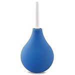 douper Enema Bulb Douche, Rubber Clean Anal Douche Men Women for Anal Colonic Vaginal Cleaning Safe Comfortable Douche Enema Kit, 220ml / 7.5oz (Blue)