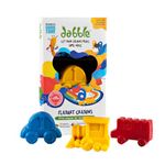 dabble Playart Chunkies Crayons | Safe and Organic Beeswax Crayons for 1 years + | Non-Toxic Chunkies for Toddlers | No Paraffin | Easy Grasp | For Preschool, Ink Color-Multicolor