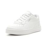 PUMA Unisex-Child Caven 2.0 Sneaker, Puma White-puma Silver-puma Black, 6 Big Kid