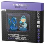 TitanShield 0.5mm Platinum UV and Scratch Resistant Pop Protectors Sleeve Case Compatible with Funko - 2 Pack Pop! Vinyl Figures (5 Count)