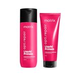 Matrix Opti.Repair Professional Shampoo + Conditioner | Infused with Liquid Proteins | For Damaged & High Porosity Hair (200ml + 98 g)