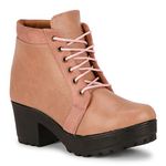 Saheb Latest Boots for Girls and Women (Eu40) (7 UK) (Peach)